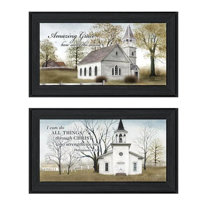 Framed "Amazing Grace" Wall Art for Modern Home Decor, Perfect for Living Room, Bedroom & Farmhouse Spaces