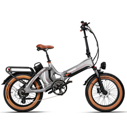 MIHOGO ONE max Adult Electric Bicycle, 750W city ebike, 48V 12.8+16AH E-bike, 20-Fat Tire Foldable Electric Bike