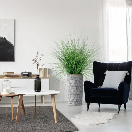 55 Tall Artificial Onion Grass Silk Tree for Indoor & Outdoor Home Decor