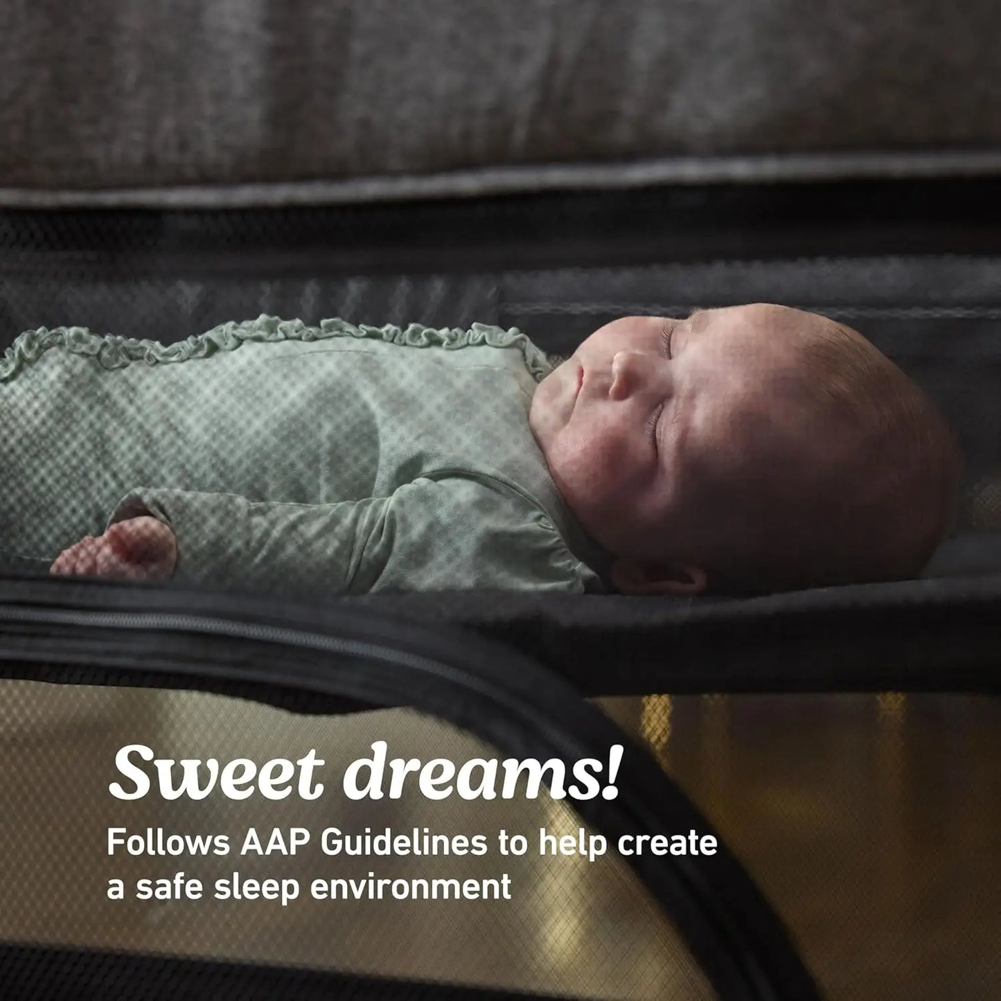 Portable 6-in-1 Playard with Bassinet, Changing Table & Infant Seat for Safe Baby Sleep and Play
