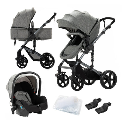 Baby stroller 3 in 1 light carts Newborn Infant baby pram baby strollers with four wheels stroller for luxury baby folding car