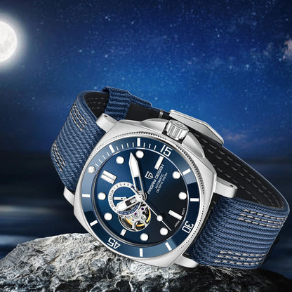 PAGANI DESIGN Top Brand Mechanical Tourbillon Men watch Japan Movt 24-hour Display Luxury Watch Sapphire Luminous Dive Man watch