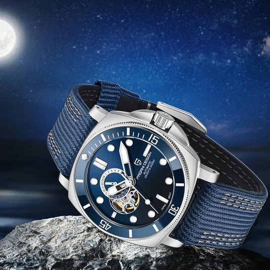 PAGANI DESIGN Top Brand Mechanical Tourbillon Men watch Japan Movt 24-hour Display Luxury Watch Sapphire Luminous Dive Man watch