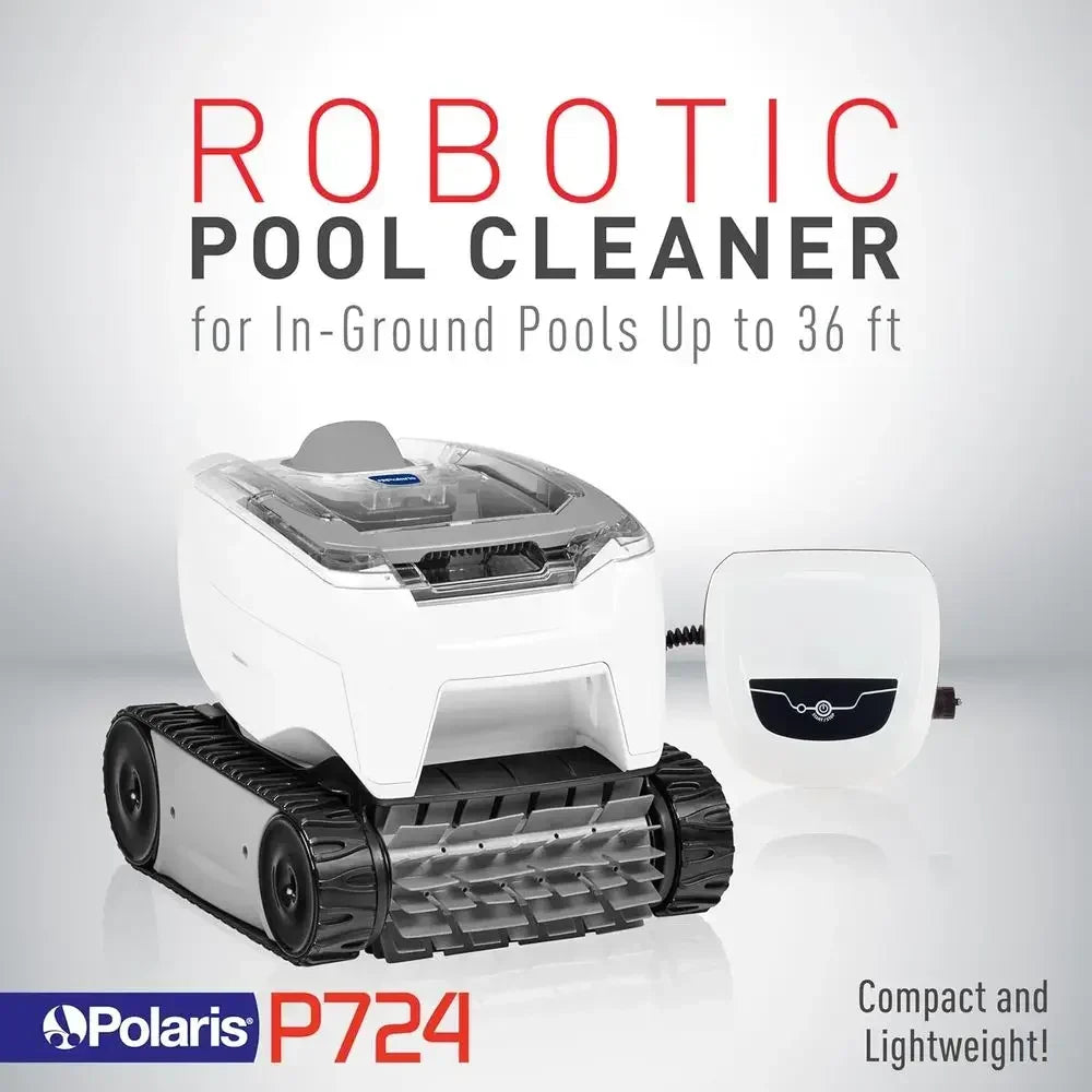 P724 Robotic Pool Cleaner, Lightweight Energy-Eicient Cleaner Perect or In-Ground Pools up to 36-eet, Cleans in as Little as 2.5