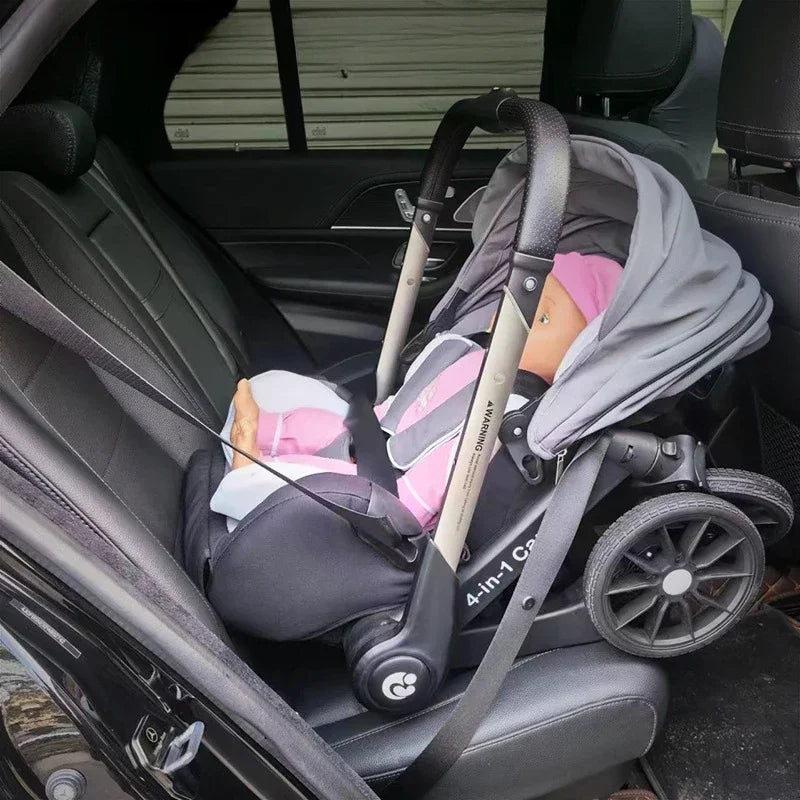 4-in-1 baby two-way stroller Multifunctional newborn baby stroller 3in1 Foldable Basket type seat baby carriage