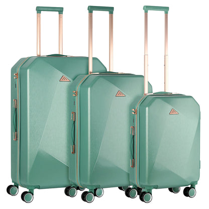 3PCS Luggage Set ABS Hardside Travel Luggage with Spinner TSA for Business Trip ABS Travel Luggage Set