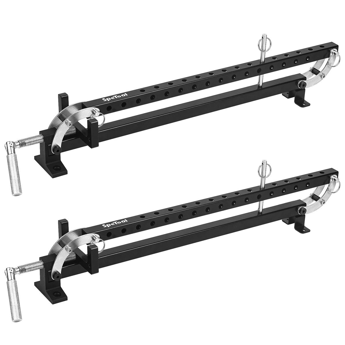 UK SpeTool 2pcs 16 Inch Panel Clamp 4-Way Pressure Steel Parallel Clamps for Woodworking,Cabinets,Tabletops,and Cutting Board