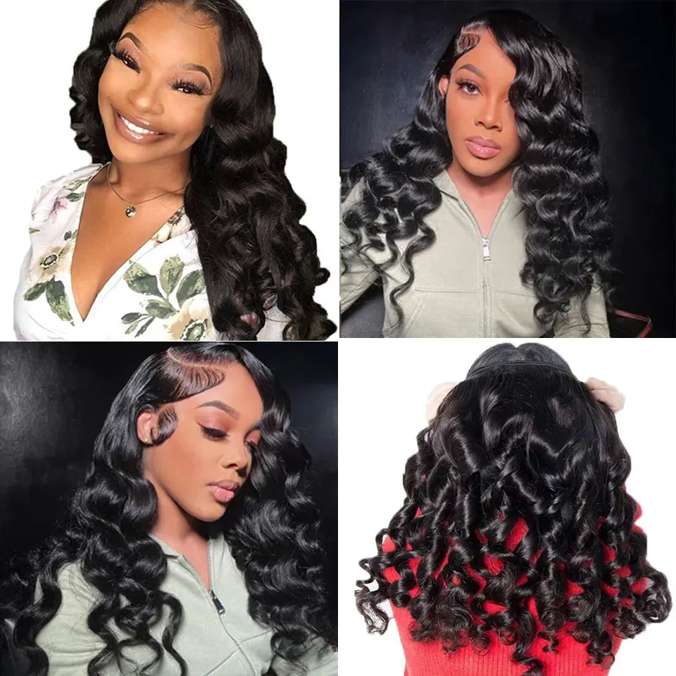 28 30Inch Loose Wave Human Hair Bundles Brazilian Human Hair 3/4Pcs Bundles Deal Loose Weave Hair Extensions Woman Natural Color
