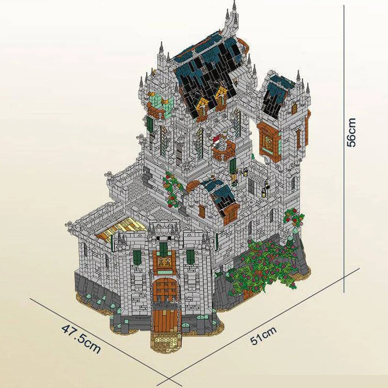 8603PCS Medieval Castle House Modular Buildings Blocks European Style City Street View Apartment Architecture Brick Model Kit Boys Toy Adult Kid Gift