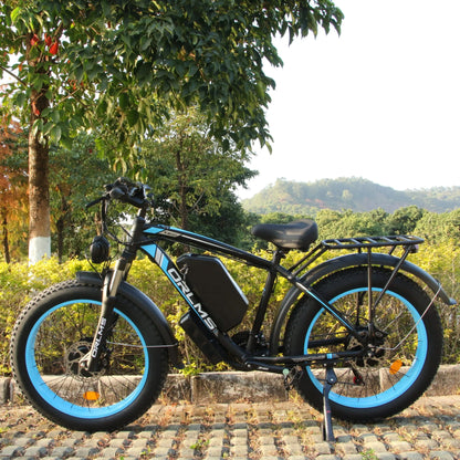 ORLMS TS60 Adult Electric Bicycle 1000W*2 Motor Men's E-bike  60V25AH Battery E-bike 26" Fat Tire Men's E-Mountain ebike