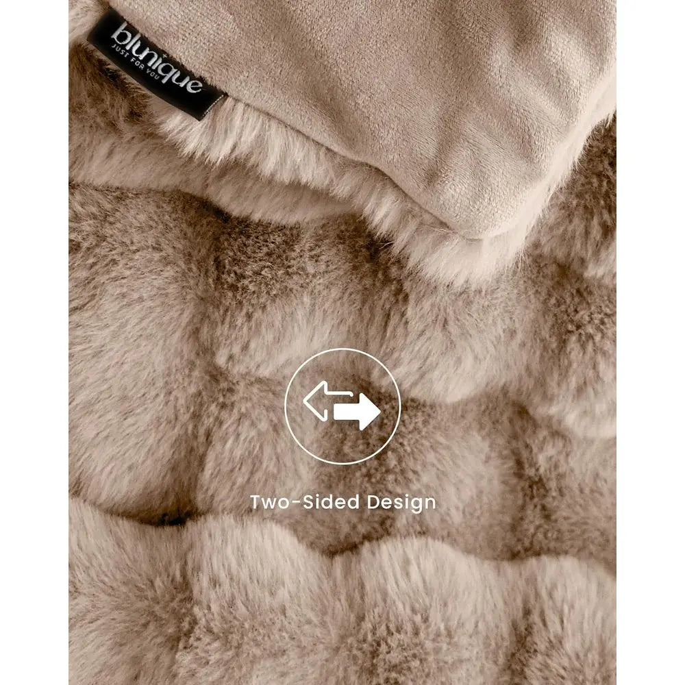 Ultra Sot Cozy aux ur Throw Blanket, uzzy Plush Thick Bubble Blanket, Oversize Luxury luy Blanket or Couch, Soa, Bedroom, and Li