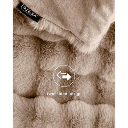 Ultra Sot Cozy aux ur Throw Blanket, uzzy Plush Thick Bubble Blanket, Oversize Luxury luy Blanket or Couch, Soa, Bedroom, and Li