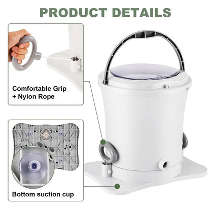 Manual Clothes Dryer Portable Mini Dryer Compact Spinner Non Electric Laundry Washing Machine for RV, Camping, School, Apartment