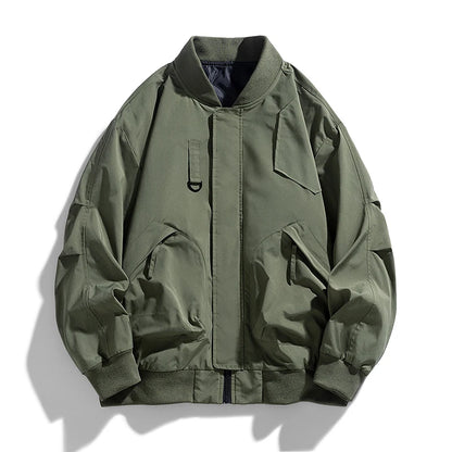 Spring Autumn Plus Size Jacket Men's Pocket Loose Fashion Brand Coat 130kg 7XL bomber jacket 5XL 6XL workwear jacket