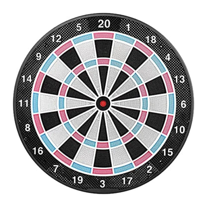 18Inch No Electronic Dart Board for Soft Tip Darts Set with Classic Style Includes 6 Pcs Plastic Darts with Extra Soft Tips Pin