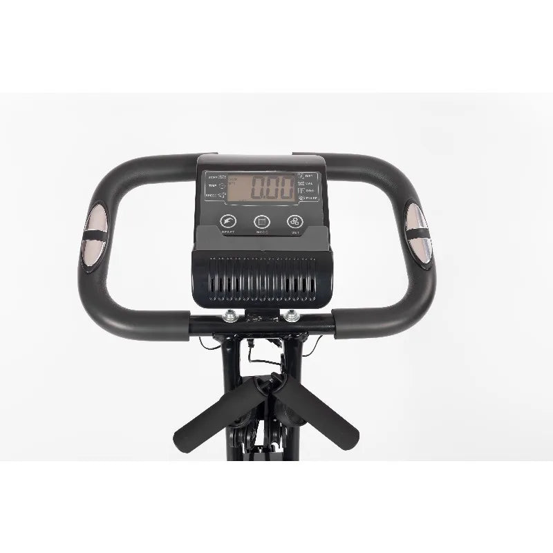 2025 Indoor Smart Home Fitness Exercise Bike - Folding Magnetic Upright Stationary Exercise Bike for Tech-Savvy Fitness