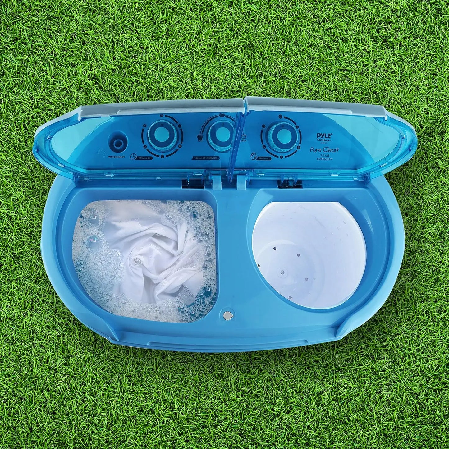 Portable 2-in-1 Washing Machine & Spin-Dryer, Top-Loading, Energy-Efficient, No Plumbing Needed, 2FT Drain Hose