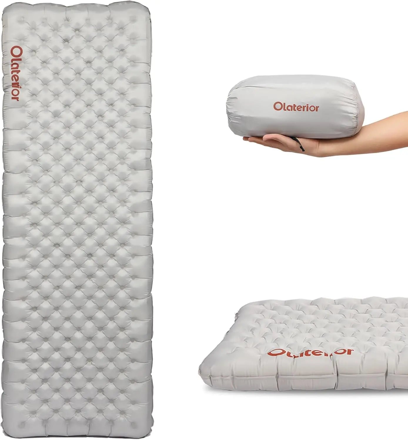 Ultralight Insulated Sleeping Pad 7.2 R, Inflatable Camping Mat 70.9 × 23.6in