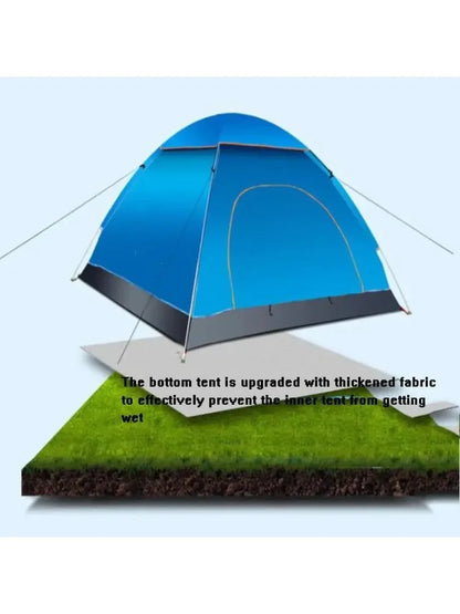 3-4 Person Automatic Pop-Up Camping Tent for Outdoor Adventures