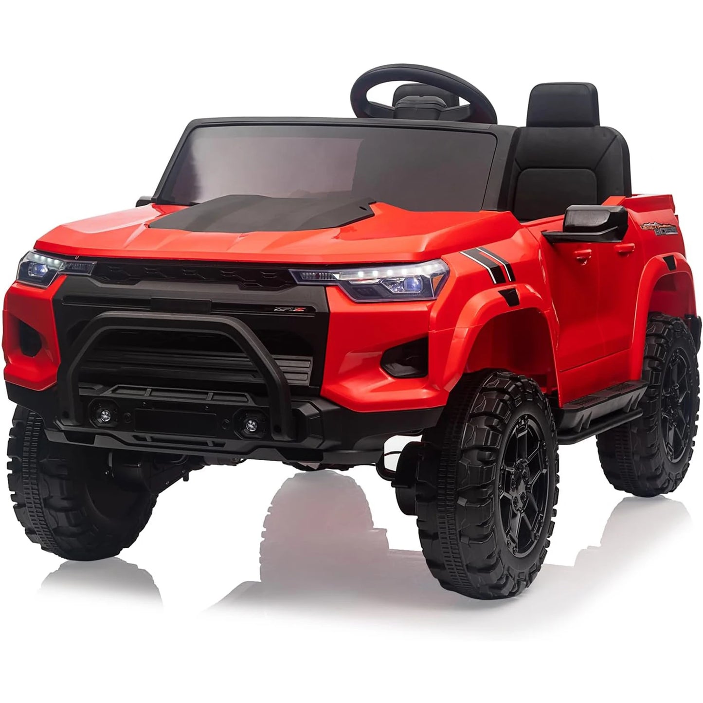 24V 2 Seater Kids Ride On Truck Electric Ride On Car Toy for Toddlers Battery Powered Vehicle with Remote Control, Trunk, Handle