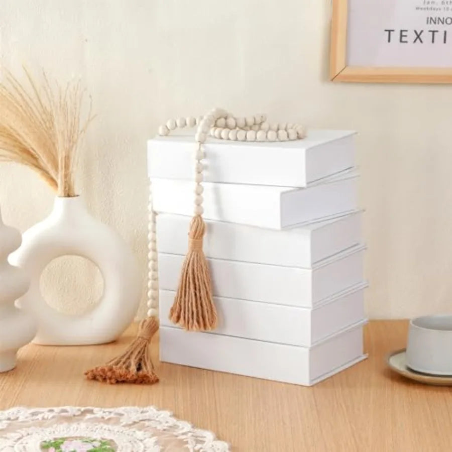 10 Pcs Faux Book Box Drative Books Modern Linen Fake Books Dr for Coffee Table DIY Crafts Storage Home Bookshelf Cafe Hotel Dra