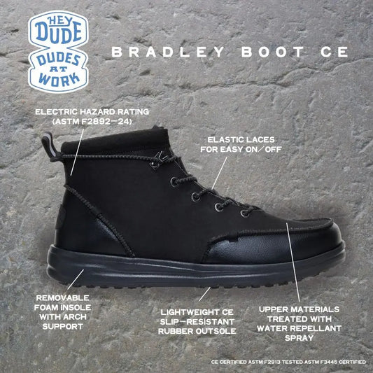 Mens Bradley Work CE Lightweight, Comfortable Work Boots for Men WaterRepellent, SlipResistant, Durable Everyday Footwear
