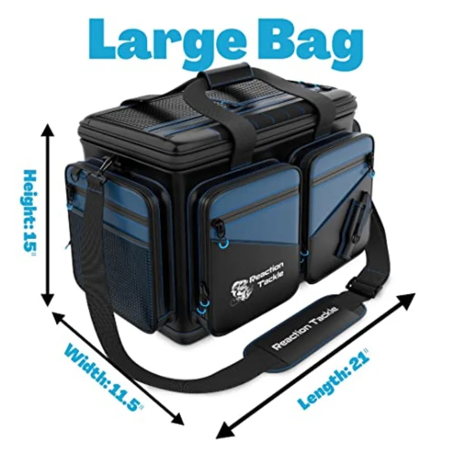Fishing Tackle Bag Salt Water Resistant Fishing Bag 1000D PVC Waterproof Material Tackle Box Organizer with Dividers for 3700