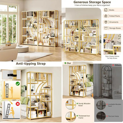 Luxury Cat Tower Condo with Litter Box Enclosure, Scratching Posts, Hammocks, and Removable Washable Cover - Modern Cat Furnitur