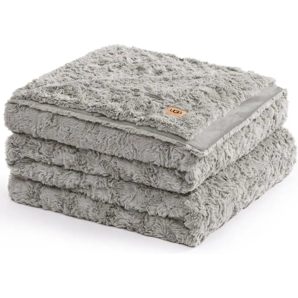 Faux Fur Full/Queen Blanket, Double-Sided Fluffy Blanket, Cozy Oversized Throw for Couch, Washable Bedding for Full or Queen Bed