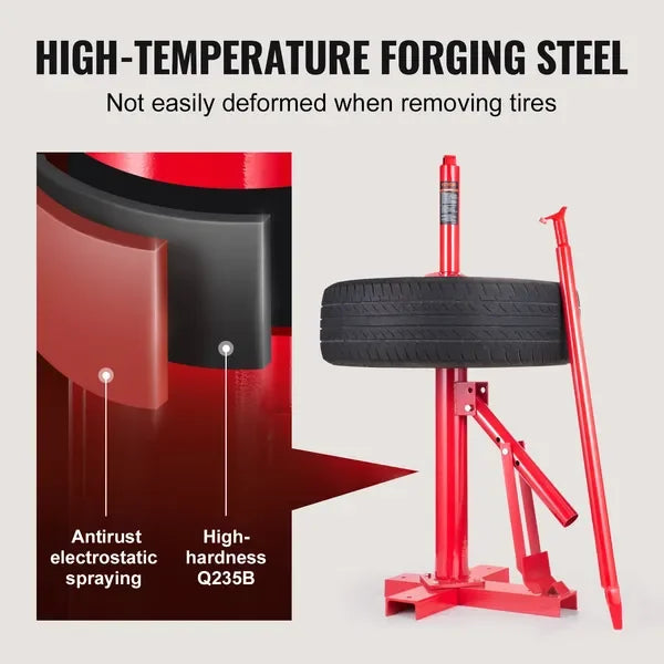 VEVOR Manual Tire Changer, Portable Hand Bead Breaker Mounting Tool for 203 - 406 mm Tires, Compatible with Car Truck Trailer, T