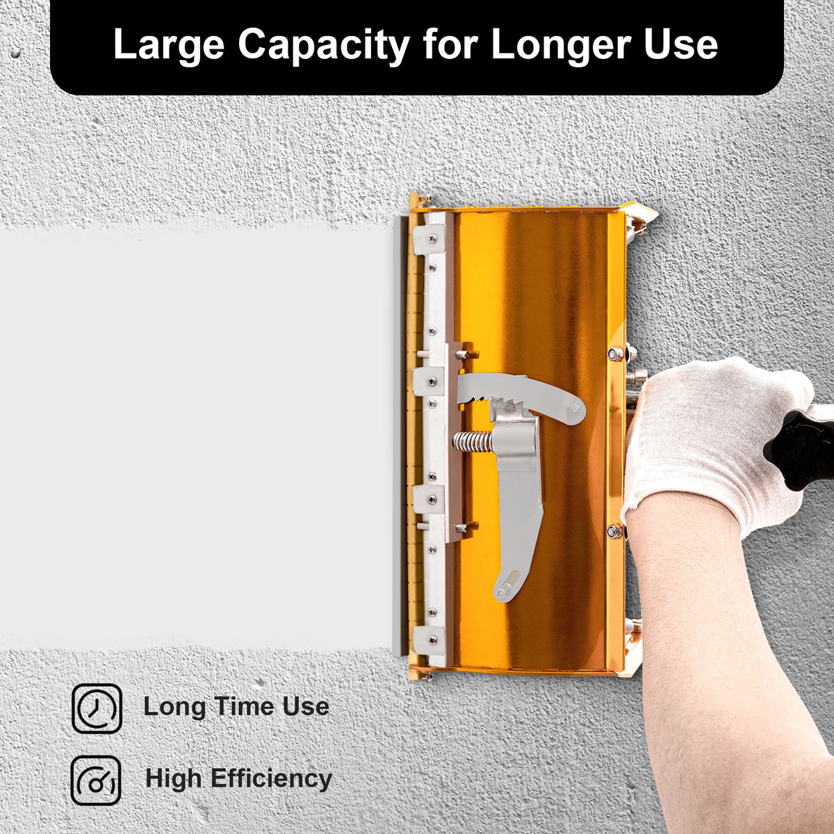 Handheld Drywall Flat Finishing Box Tool 5 Gears Adjustable Double Spring For Wall/Ceiling Smooth Scraping Putty Decoration