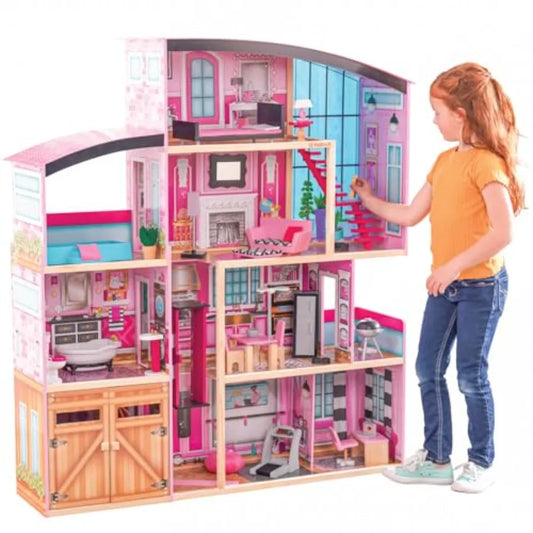 Wooden Dollhouse Shimmer Mansion for 12" Dolls