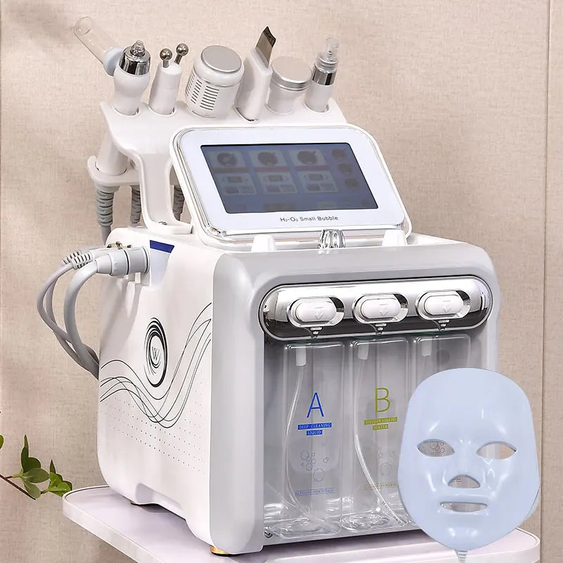 7 in 1 Aqua Peeling H2O2 Facial Machine Hydra Water Dermabrasion Skin Scrubber Peel Oxygen Jet Facial Machine