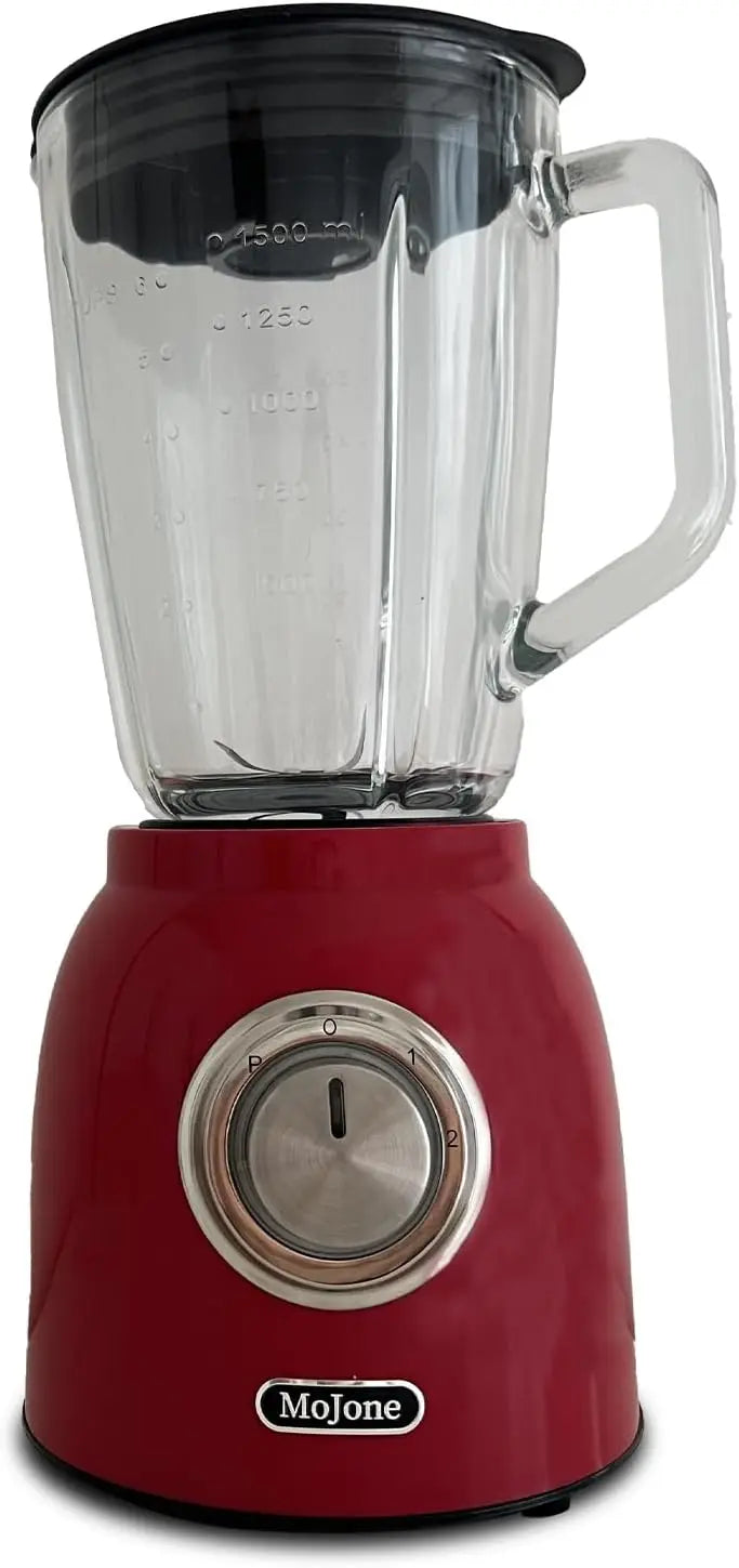 High-Speed Kitchen Blender, 1.5L Glass Jar, 304 Stainless Steel Blades, 21000RPM, 6-Piece Set, ABS Body, Multiple Colors