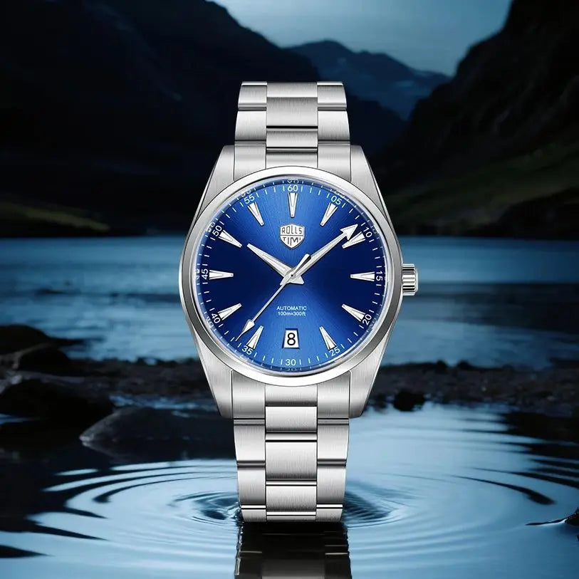 2025 New Rollstimi Men's Watches Luxury Automatic Watch For Men AR Sapphire crystal 100M Waterproof Mechanical Wristwatch Men