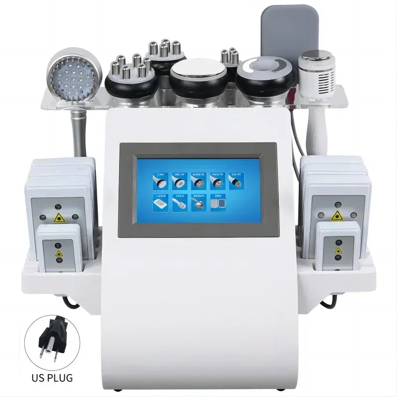 Tool 40K 9 in 1 Cavitation Ultrasonic Body Slimming Machine Multi-Polar Frequency Rejuvenation Skin Lift Tighten