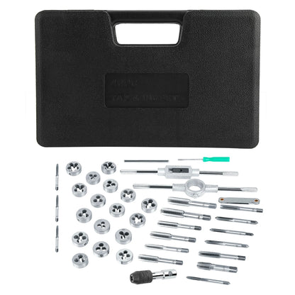 M3- Screw Nut Tap and Die Set with Wrenches and Thread Gauge Heavy Duty Hand Tools Tap and Die Set