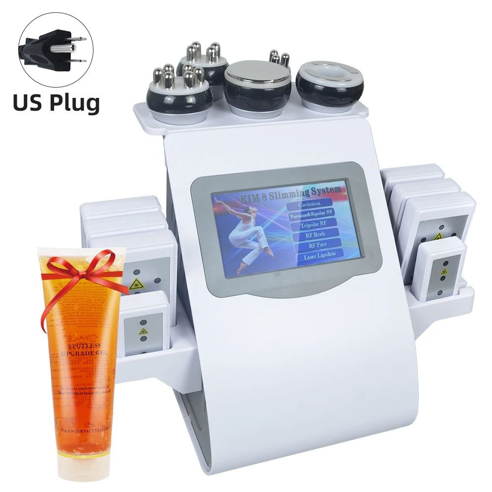 6/9 In 1 40k KIM 8 Cavitating Machine Household Beauty Tools Delivered Locally in the United States Quick Delivery, Free Gift of A Bottle of Gel