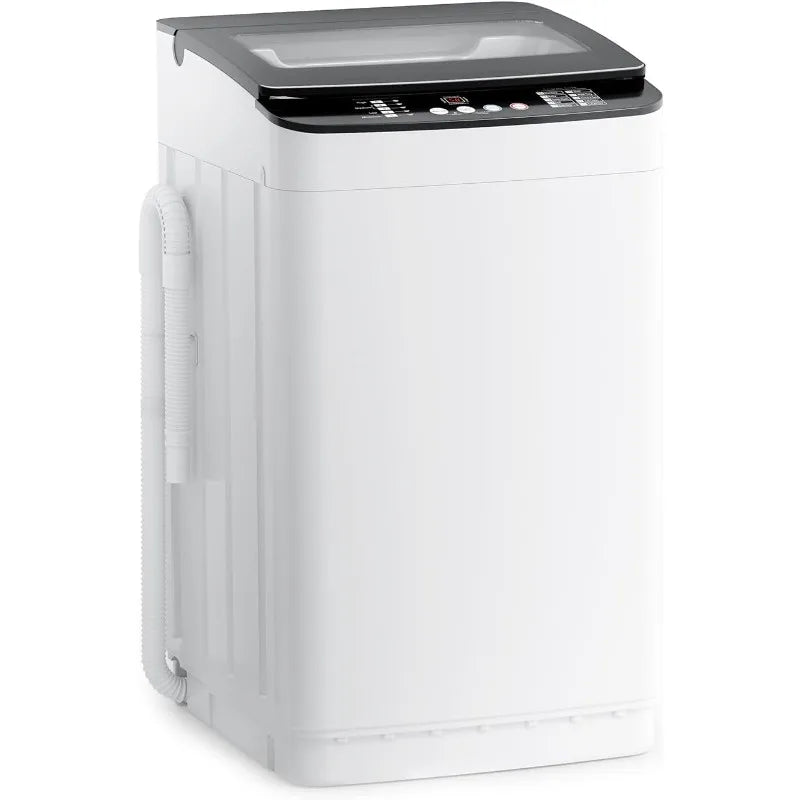 28 lbs Portable Washing Machine, Fully Automatic Portable Washer with LED Display, 10 Wash Cycles, 5 Water Levels
