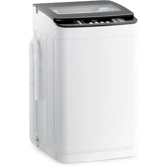 28 lbs Portable Washing Machine, Fully Automatic Portable Washer with LED Display, 10 Wash Cycles, 5 Water Levels
