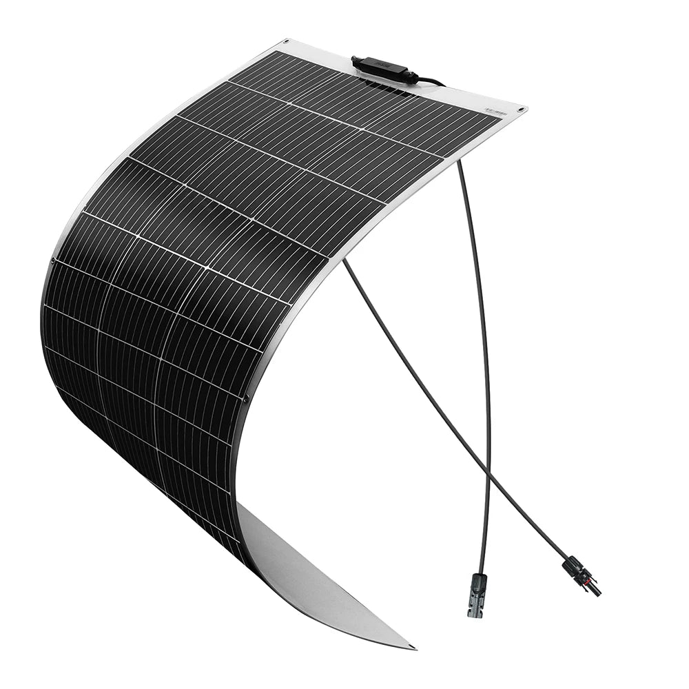 120W 240W 24V 12V Flexible Solar Panel Kit Monocrystalline Cell PV For Battery Home Boat Marine RV Cabin Van Car Uneven Surfaces
