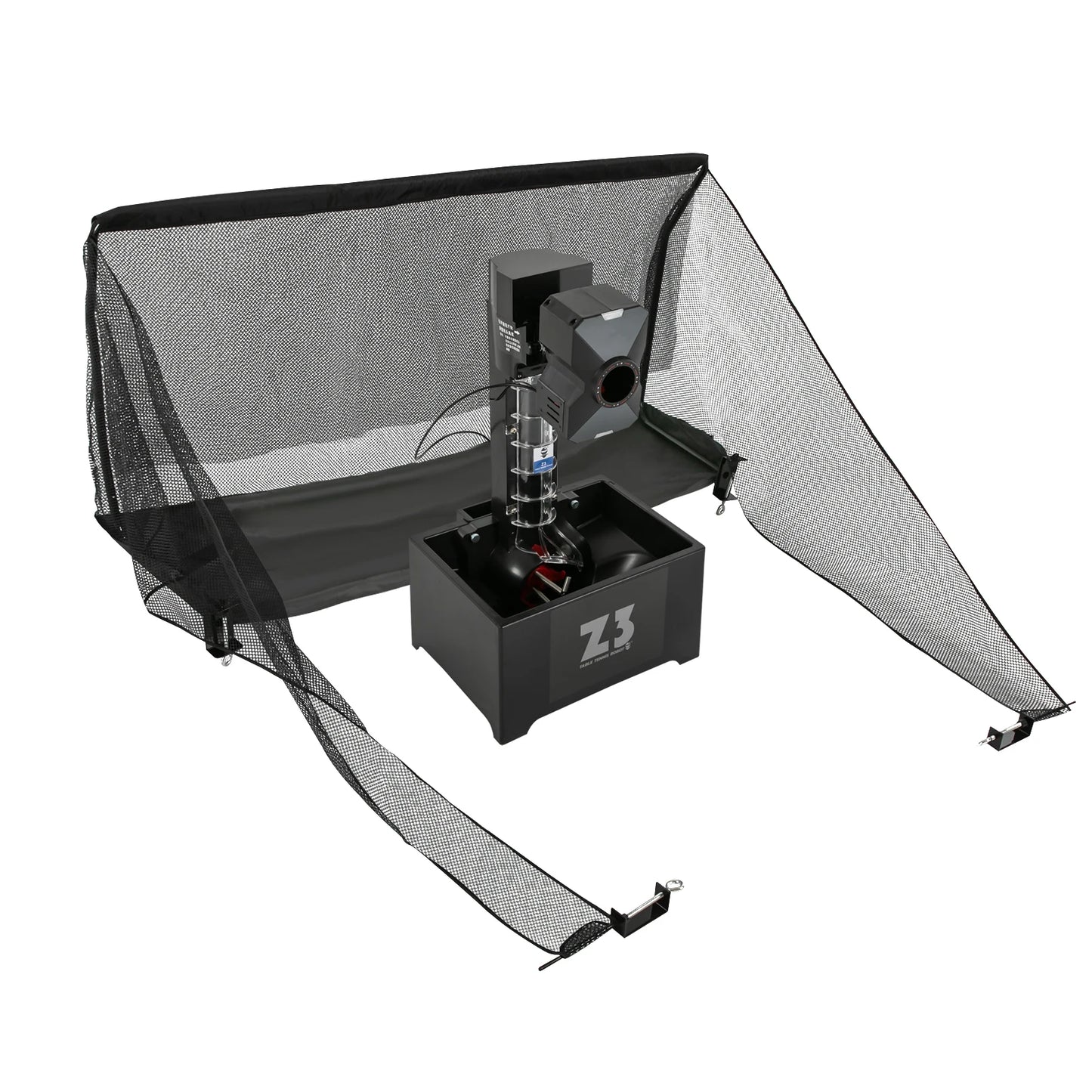 Automatic Ping Pong Ball Machine with Net, 100 Balls Table Tennis Machine, Multiple Serving Modes Ping Pong Ball Pitching