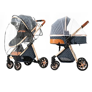 Portable Baby Stroller  2-in-1 Pram Foldable Pushchair Lightweight Travel System Buggy Newborn New Model Carriage