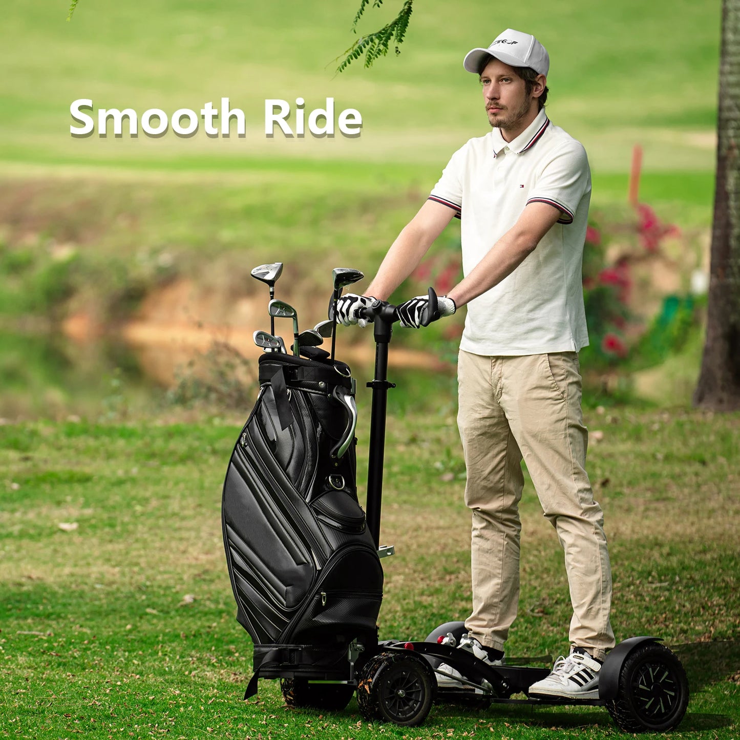 ESWING American Warehouse Push Golf Cart 1600W electric golf push trolley 4 wheel Electric Golf Cart