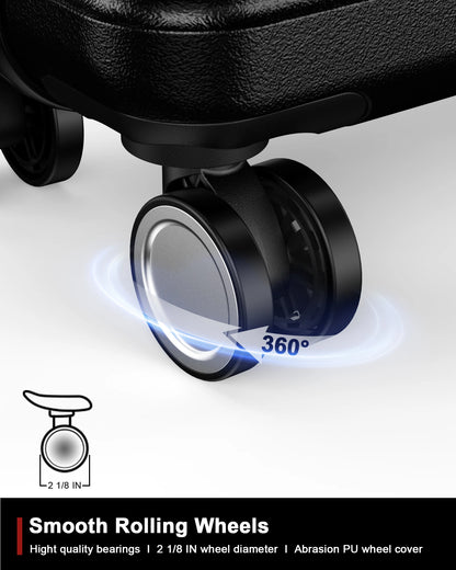 Luggage Sets 3 Piece 20/24/28 Inch Expandable Hardside Lightweight Durable Suitcases with Spinner Wheels, TSA Lock For Women Men