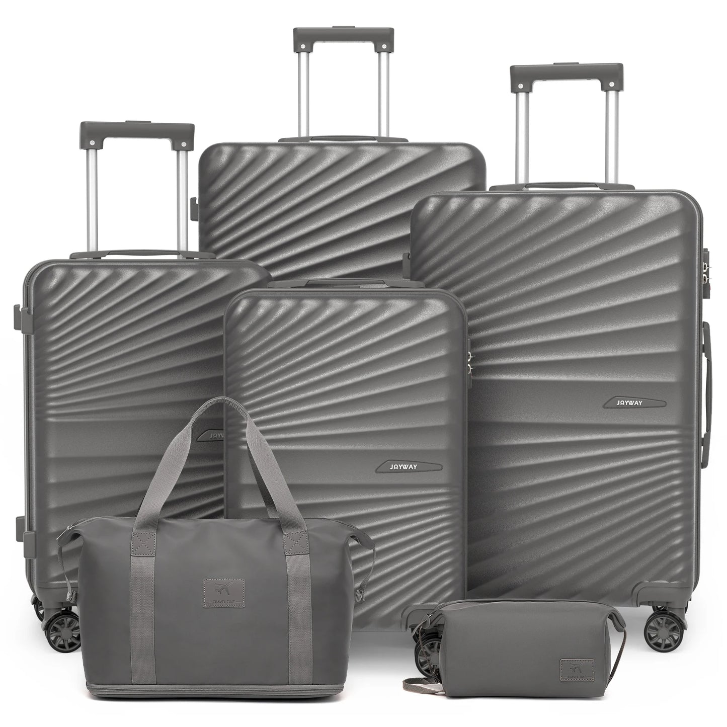 Joyway 6-Piece Travel Luggage Set, Lightweight Durable Suitcase, TSA Lock, Spinner Wheels