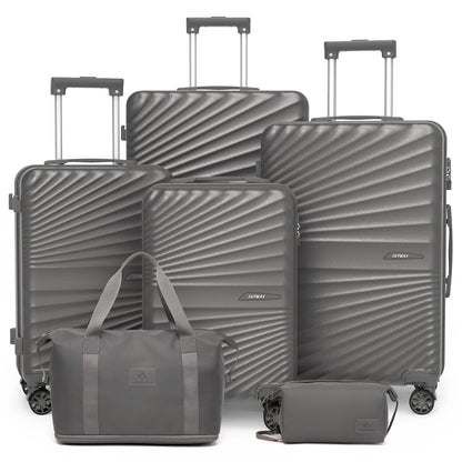 Joyway 6-Piece Travel Luggage Set, Lightweight Durable Suitcase, TSA Lock, Spinner Wheels