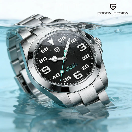 V2 PAGANI DESIGN PD-1692 Men's Automatic Watch 40MM Stainless Steel Mechanical Watch Sapphire AR Coated Waterproof Watch