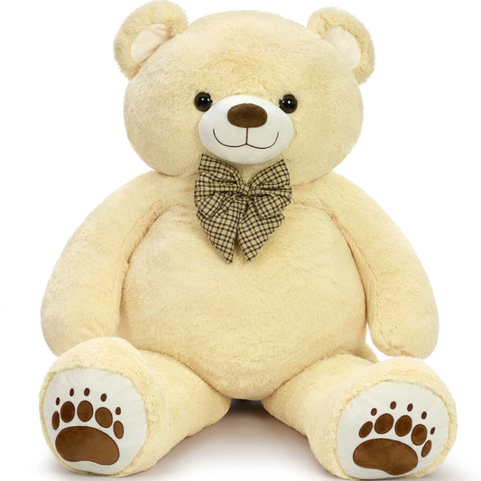 6ft Giant Teddy Bear Stuffed Animal, 72" Big Teddy Bear Plush Toy, Jumbo Stuffed Bear Gift for Girlfriend, Wife, Kids