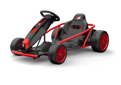 Ride On Go Kart for Kids, 24V 9Ah Battery 2x300W Motors MPH Fast Drifting Circling Car Electric Ride Toy Racing Toy for 8+ Years
